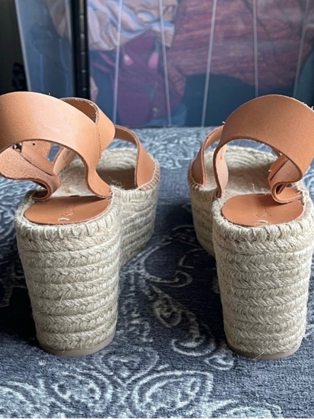 Soludos Minorca High Platform Sandal in Nude Size US 9 - Picture 9 of 11